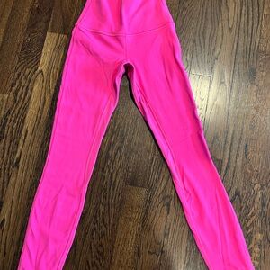 Lululemon align leggings 25” high-rise sonic pink size 0, excellent condition
